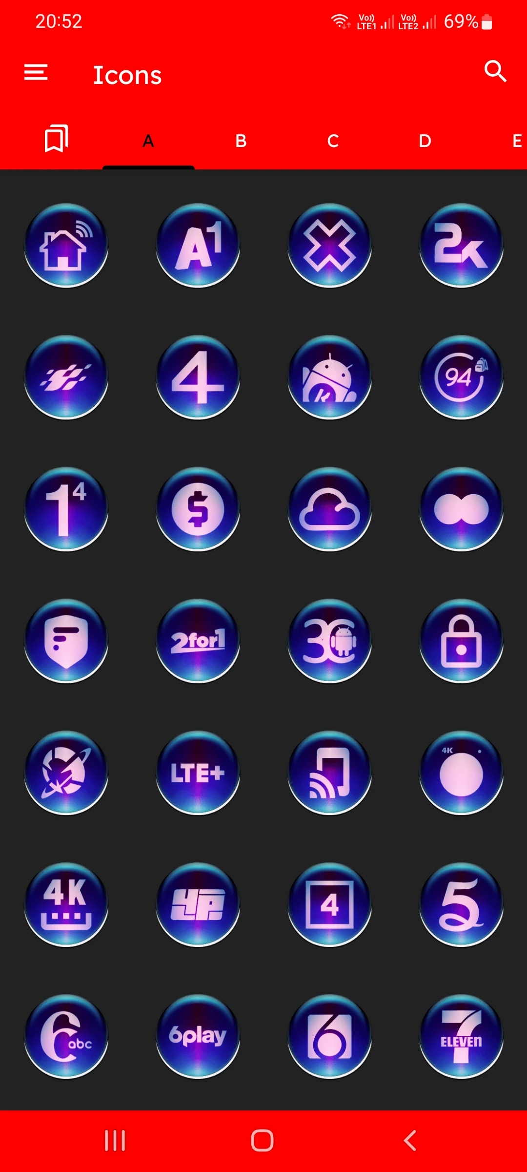 Black Pixl Glass Icon Pack screenshot