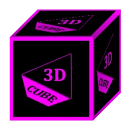 Значок 3D Flat Magenta Icon Pack
